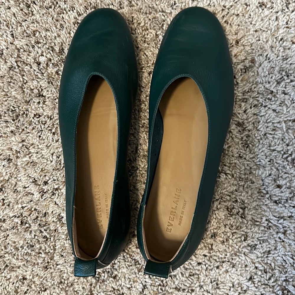 Everlane Italian Leather Day Glove - Emerald Green